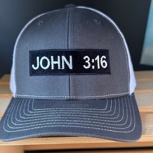 Gray Baseball Cap with Embroidered Patch